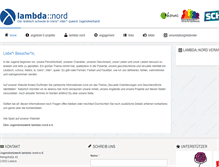 Tablet Screenshot of lambda-nord.de